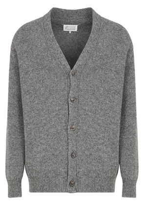 Maison Margiela ribbed-edge wool cardigan - Grey