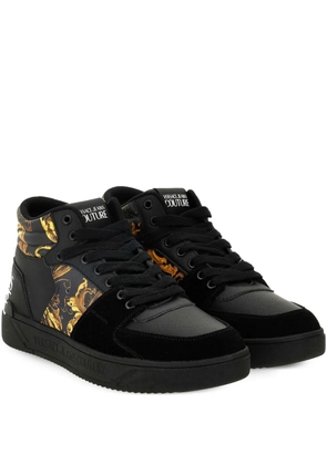 Versace Jeans Couture Barocco-print high-top sneakers - Black