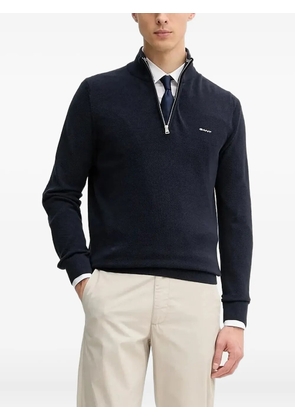 Gant half-zip textured sweater - Blue