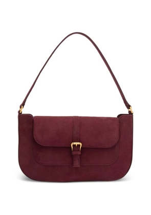 BY FAR Miranda suede shoulder bag - Red