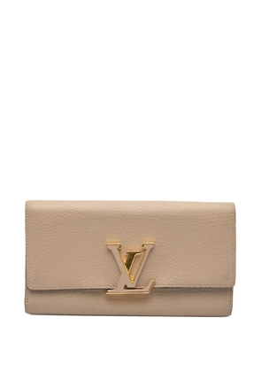 Louis Vuitton Pre-Owned 2015 Taurillon Capucines Wallet long wallets - Brown