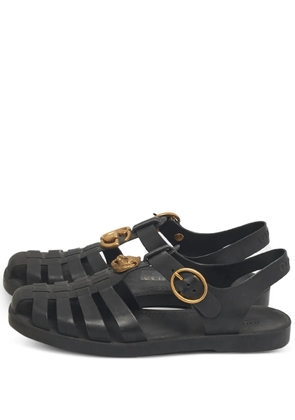 Gucci Pre-Owned tiger-head sandals - Black