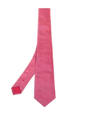 BOSS micro-dot silk tie - Red