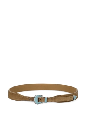 Fortela stone-embellishment leather belt - Brown