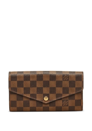 Louis Vuitton Pre-Owned Sarah damier ebene canvas wallet - Brown