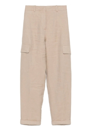 Eleventy linen cargo trousers - Neutrals