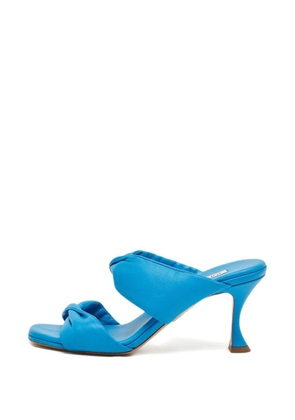 Aquazzura Twisted leather sandals - Blue