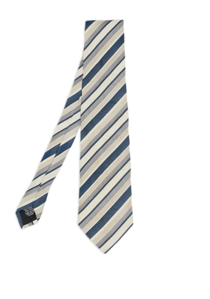 BOSS 2024 Diagonal Stripe Silk Tie - Blue