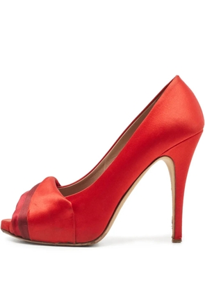 Valentino Garavani Pre-Owned 120mm satin pumps - Red