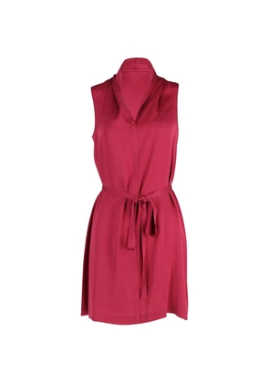 Theory belted sleeveless mini dress - Red