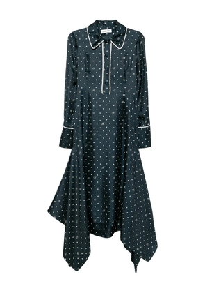 Monse cowl-back midi dress - Blue