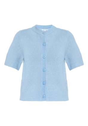 SAMSOE SAMSOE Sanoura button short-sleeve cardigan - Blue