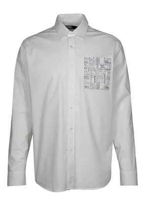 Karl Lagerfeld logo-print shirt - White