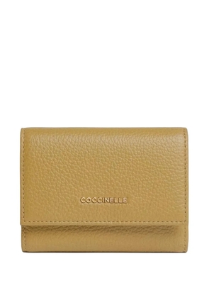 Coccinelle press-stud leather purse - Neutrals