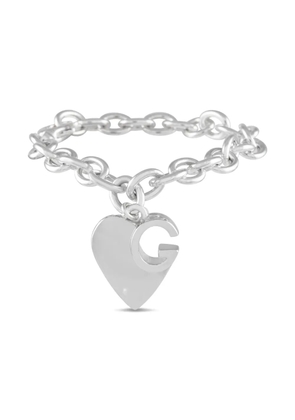Gucci Pre-Owned sterling silver heart-charm bracelet