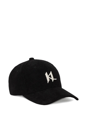 Karl Lagerfeld monogram corduroy baseball cap - Black