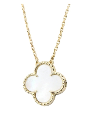 Van Cleef & Arpels Pre-Owned 2010-2025 18K Yellow Gold and Mother of Pearl Vintage Alhambra necklace - White