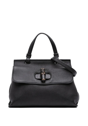 Gucci Pre-Owned 2016-2025 Small Leather Bamboo Daily satchel - Black