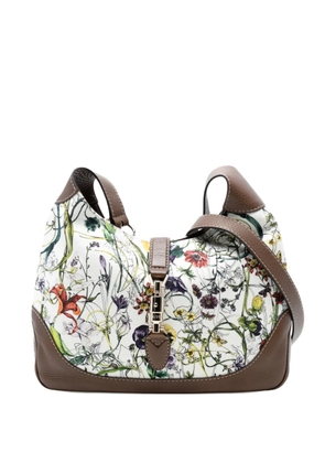 Gucci Pre-Owned 2016-2025 Flora Canvas Jackie O Bouvier crossbody bag - White