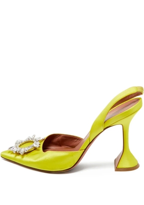 Amina Muaddi Begum heel pumps - Yellow