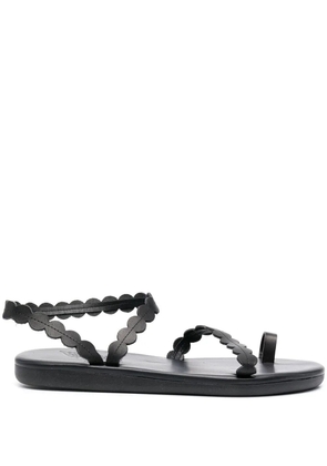 Ancient Greek Sandals leather toe-strap sandals - Black