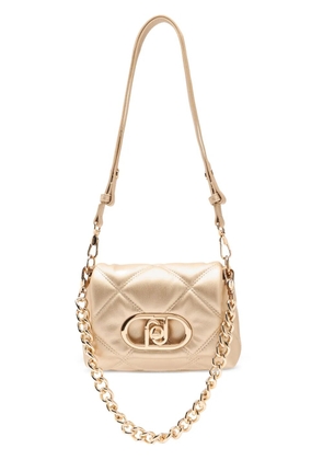 LIU JO quilted monogram satchel - Gold