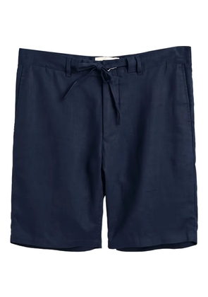 Gant drawstring linen shorts - Blue