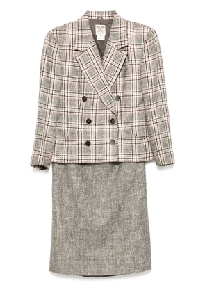 Celine Pre-Owned 1990-2000s setup suit jacket skirt - Grey