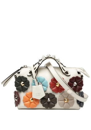 Fendi Pre-Owned 2010-2026 Mini Leather By The Way Flowerland satchel - White