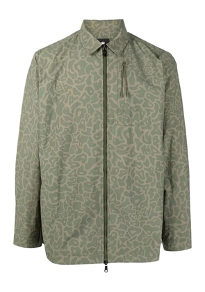 Maharishi geometric-print shirt jacket - Green