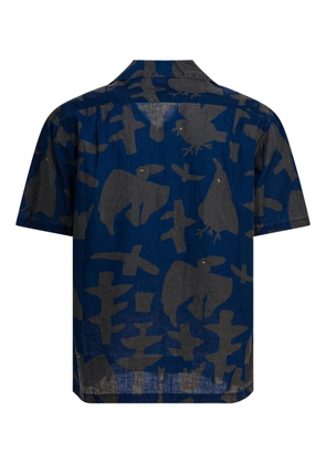 KAPITAL abstract-print shirt - Blue