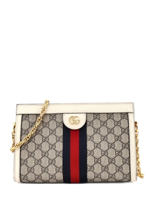 Gucci Pre-Owned Ophidia Chain Shoulder Bag GG Coated Canvas Small crossbody bag - Neutrals