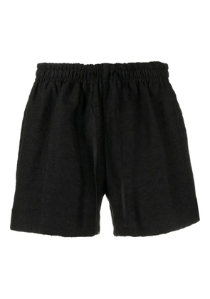4SDESIGNS textured elasticated shorts - Black