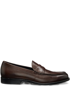 BOSS penny leather loafers - Brown