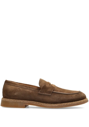 Eleventy suede loafers - Brown