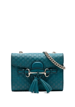 Gucci Pre-Owned 2016-2025 Mini Microguccissima Emily crossbody bag - Blue