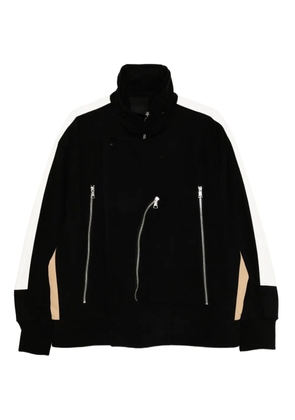 CROQUIS logo-patch jacket - Black