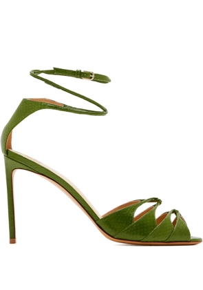 Francesco Russo 95mm Risioi5 cut-out stiletto sandals - Green