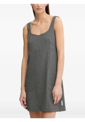 Marc O'Polo sweetheart-neck stripe-pattern mini dress - Grey
