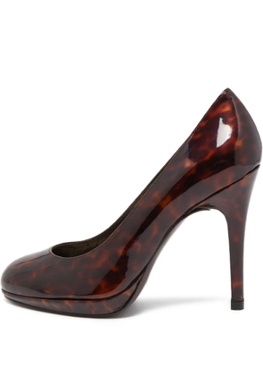 Stuart Weitzman 105mm leather pumps - Brown