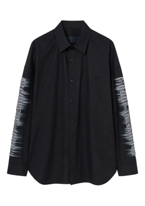 Juun.J Archive Lettering long-sleeve shirt - Black