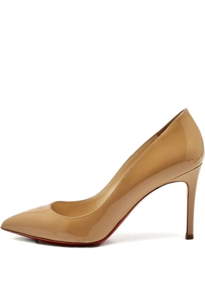 Christian Louboutin Pre-Owned Pigalle Follies pointed-toe heels - Neutrals