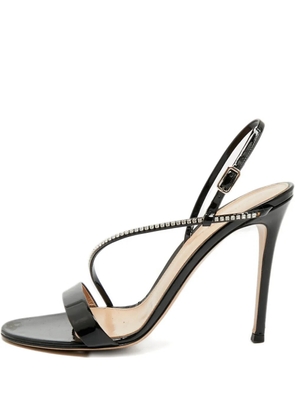 Gianvito Rossi patent-leather slingbacks - Black