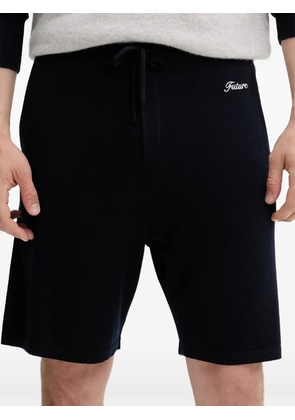 FROM FUTURE logo-embroidered shorts - Blue