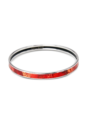 Weingrill Pre-owned enamel bangle bracelet - Silver