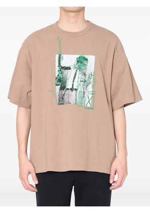 Kolor graphic-print T-shirt - Neutrals