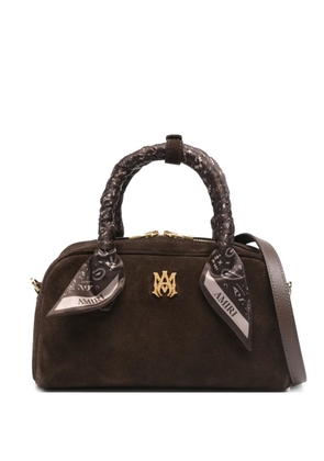 AMIRI logo-plaque scarf-handle tote bag - Brown