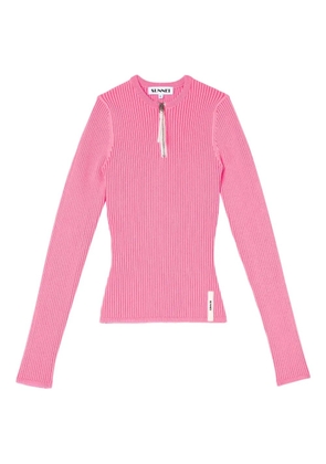 Sunnei round-neck sweater - Pink