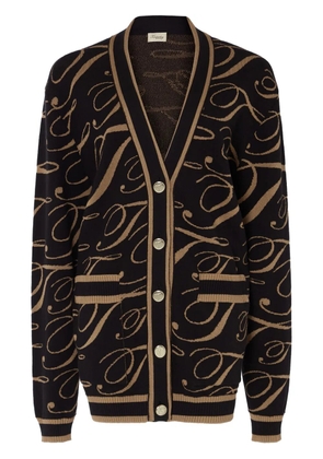 Temperley London T-logo Mania cardigan - Black