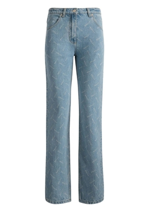 Bally logo-print straight-leg jeans - Blue